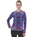 Cobalt arabesque Women s Pique Long Sleeve T-Shirt View1