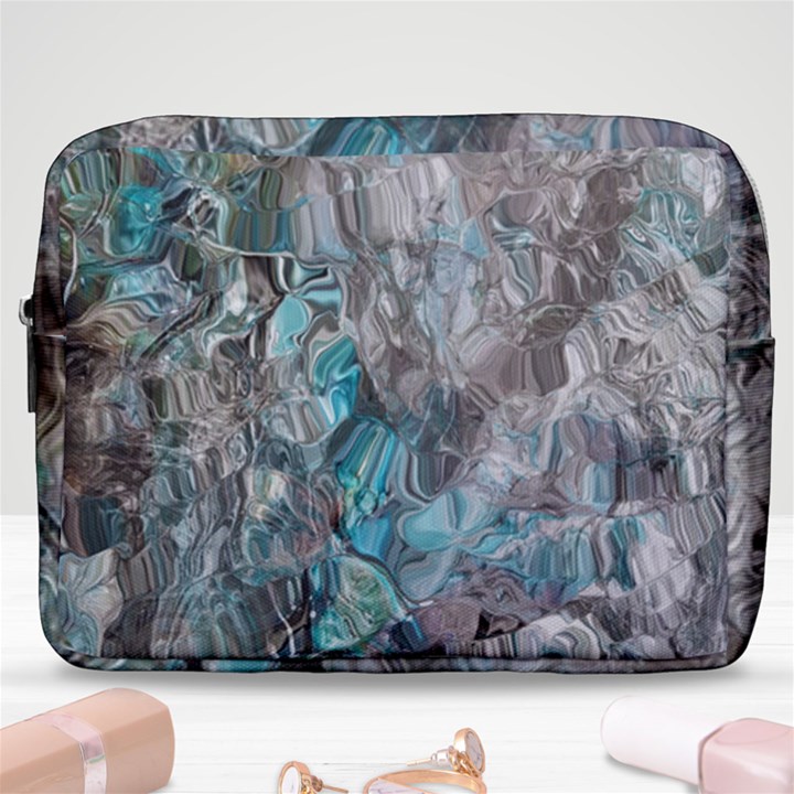 Mono Turquoise blend Make Up Pouch (Large)