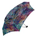 Abstarct cobalt waves Mini Folding Umbrellas View2