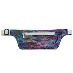 Abstarct Cobalt Waves Active Waist Bag by kaleidomarblingart