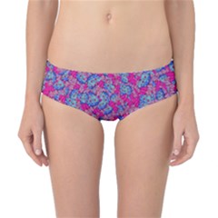 Colorful Cosutme Collage Motif Pattern Classic Bikini Bottoms