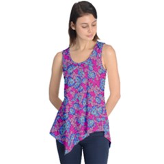 Colorful Cosutme Collage Motif Pattern Sleeveless Tunic by dflcprintsclothing