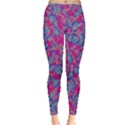 Colorful cosutme collage motif pattern Inside Out Leggings View1