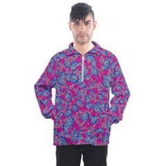 Colorful Cosutme Collage Motif Pattern Men s Half Zip Pullover by dflcprintsclothing