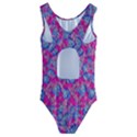 Colorful cosutme collage motif pattern Kids  Cut-Out Back One Piece Swimsuit View2