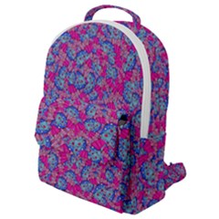 Colorful Cosutme Collage Motif Pattern Flap Pocket Backpack (small) by dflcprintsclothing