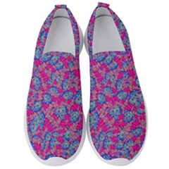 Colorful Cosutme Collage Motif Pattern Men s Slip On Sneakers by dflcprintsclothing