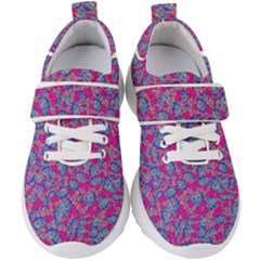 Colorful Cosutme Collage Motif Pattern Kids  Velcro Strap Shoes by dflcprintsclothing