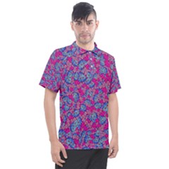 Colorful Cosutme Collage Motif Pattern Men s Polo T-shirt by dflcprintsclothing