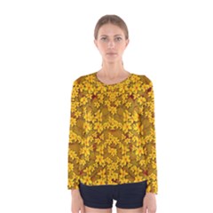 Blooming Flowers Of Lotus Paradise Women s Long Sleeve T-shirt