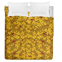 Blooming Flowers Of Lotus Paradise Duvet Cover Double Side (queen Size) by pepitasart