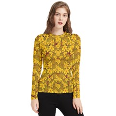 Blooming Flowers Of Lotus Paradise Women s Long Sleeve Rash Guard by pepitasart