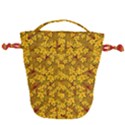 Blooming Flowers Of Lotus Paradise Drawstring Bucket Bag View1