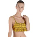 Blooming Flowers Of Lotus Paradise Layered Top Bikini Top  View1