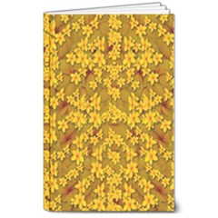 Blooming Flowers Of Lotus Paradise 8  X 10  Softcover Notebook by pepitasart