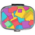 Abstract Cube Colorful  3d Square Pattern Mini Square Pill Box View1