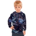 Fractal Cube 3d Art Nightmare Abstract Kids  Hooded Pullover View1