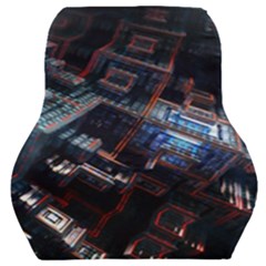 Fractal Cube 3d Art Nightmare Abstract Car Seat Back Cushion  by Cemarart