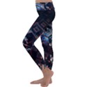 Fractal Cube 3d Art Nightmare Abstract Kids  Lightweight Velour Classic Yoga Leggings View2