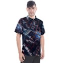 Fractal Cube 3d Art Nightmare Abstract Men s Polo T-Shirt View1