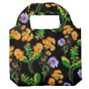 Flowers Pattern Art Floral Texture Premium Foldable Grocery Recycle Bag View1