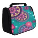 Floral Pattern Abstract Colorful Flow Oriental Spring Summer Full Print Travel Pouch (Small) View2