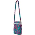 Floral Pattern Abstract Colorful Flow Oriental Spring Summer Multi Function Travel Bag View2