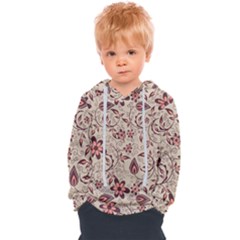 Violet Floral Pattern Flowers Vintage Flora Patterns Kids  Overhead Hoodie by Cemarart