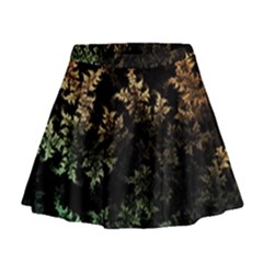 Fractal Patterns Gradient Colorful Mini Flare Skirt by Cemarart