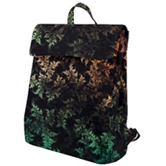 Fractal Patterns Gradient Colorful Flap Top Backpack by Cemarart