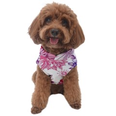 Violet Floral Pattern Dog Sweater by Cemarart