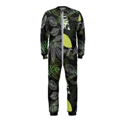 Leaves Floral Pattern Nature Onepiece Jumpsuit (kids) by Cemarart