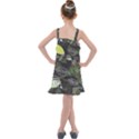 Leaves Floral Pattern Nature Kids  Overall Dress View2