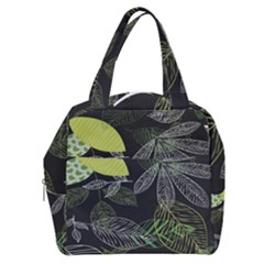 Leaves Floral Pattern Nature Boxy Hand Bag by Cemarart