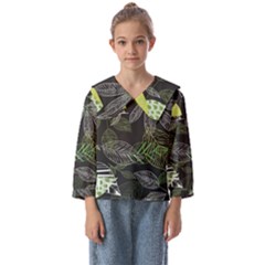 Leaves Floral Pattern Nature Kids  Sailor Shirt by Cemarart