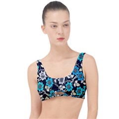 Blue Flower Floral Flora Naure Pattern The Little Details Bikini Top by Cemarart