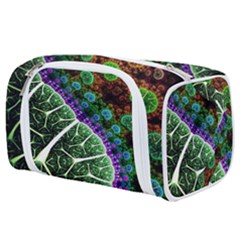 Digital Art Fractal Abstract Artwork 3d Floral Pattern Waves Vortex Sphere Nightmare Toiletries Pouch by Cemarart