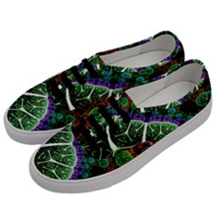 Digital Art Fractal Abstract Artwork 3d Floral Pattern Waves Vortex Sphere Nightmare Men s Classic Low Top Sneakers by Cemarart