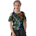 Digital Art Fractal Abstract Artwork 3d Floral Pattern Waves Vortex Sphere Nightmare Kids  Butterfly Cutout T-Shirt View1