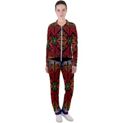 Fractal Floral Flora Ring Colorful Neon Art Casual Jacket And Pants Set by Cemarart