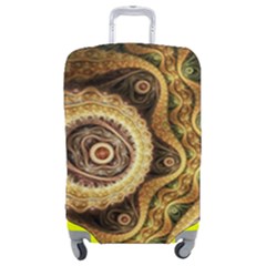 Fractal Floral Ornament Wave Vintage Retro Luggage Cover (medium) by Cemarart