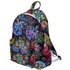 Floral Fractal 3d Art Pattern The Plain Backpack by Cemarart