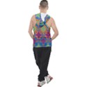 Colorful Flora Flora Kazakh Pattern Men s Sleeveless Hoodie View2