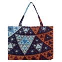 Fractal Triangle Geometric Abstract Pattern Medium Tote Bag View1