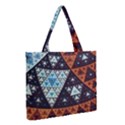 Fractal Triangle Geometric Abstract Pattern Medium Tote Bag View2