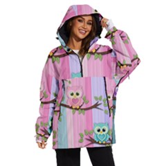 Owls Family Stripe Tree Women s Ski And Snowboard Waterproof Breathable Jacket by Bedest