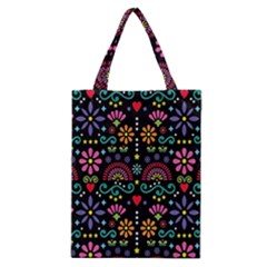 Mexican Folk Art Seamless Pattern Classic Tote Bag by Bedest