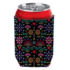 Mexican Folk Art Seamless Pattern Can Holder by Bedest