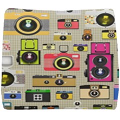 Retro Camera Pattern Graph Seat Cushion by Bedest