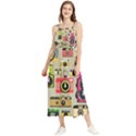 Retro Camera Pattern Graph Boho Sleeveless Summer Dress View1